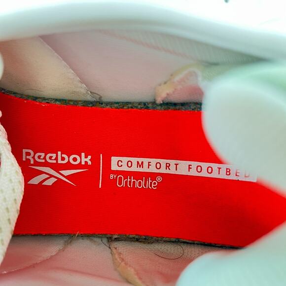 Reebok Womens Zig Dynamica White Green Athletic Running Shoes Women's Size 8 - Picture 9 of 11